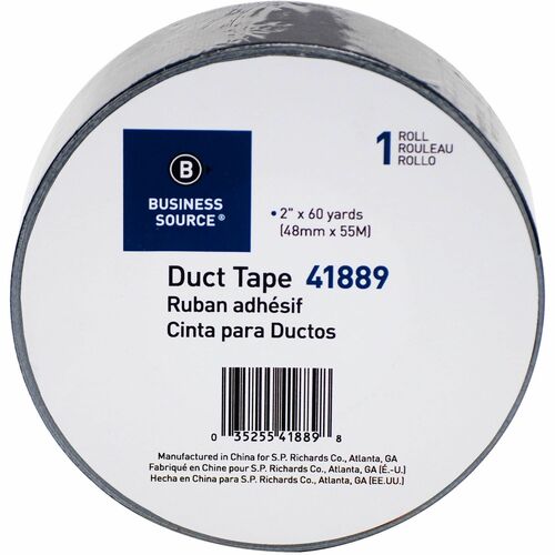 Duct Tape Roll, 9 Mil, 2" x 60 Yards, Black
