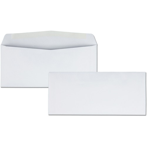 Business Envelopes, 24 lb., No. 10, 4-1/8" x 9-1/2", White 500/BX
