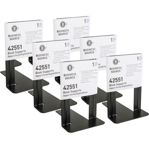 Bookend, Jumbo, Base, Black 6/BX