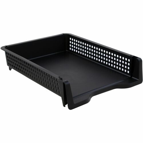 Tray, Letter, Stackable, Black