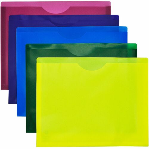 File Folder, Poly, Letter, Assorted 10/PK
