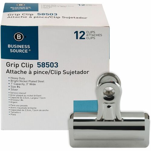 Clip, Grip, #4, Silver 12/BX