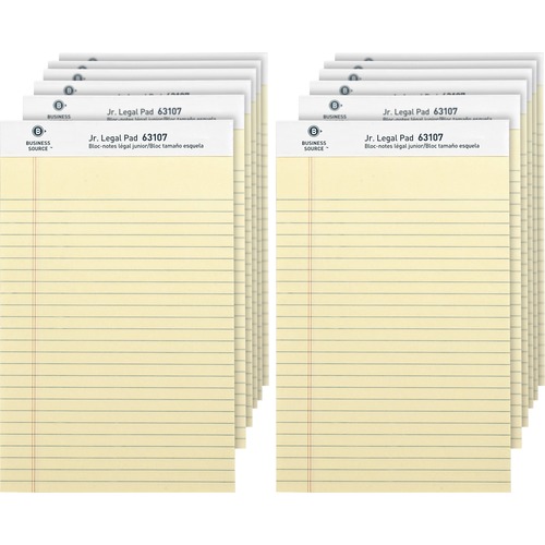 Pad, Jr Legal, 5x8, 50 Sheets, Ca 12/DZ