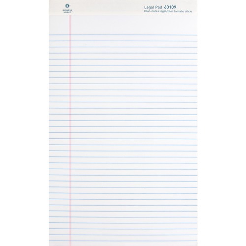 Pad, Legal, 8.5x14, 50 Sheets, White 12/DZ
