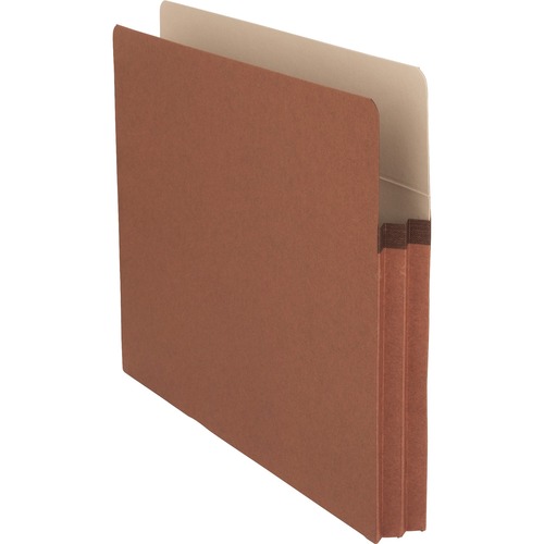 File Pockets, 1-3/4" Exp., Letter, Redrope 25/BX