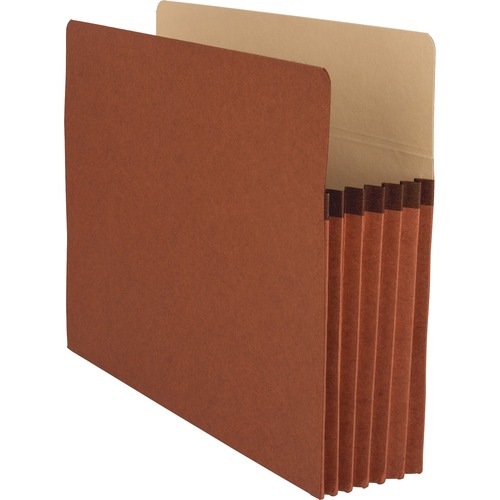 File Pockets, 5-1/4" Exp., Letter, Redrope 10/BX