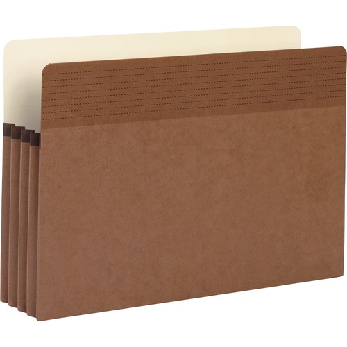 File Pocket, 3-1/2" Expansion, Legal, Redrope 25/BX