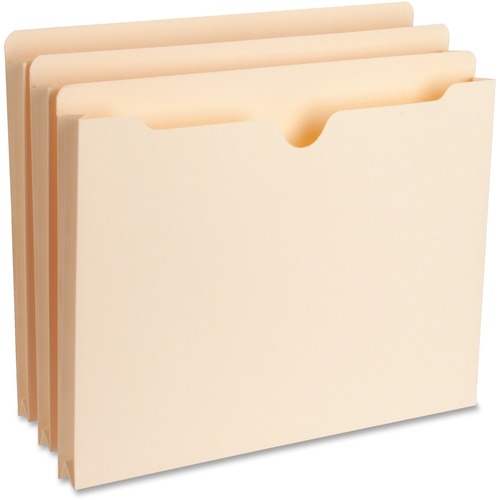 File Pocket, Straight Tab, 1" Expansion, 200 Capacity, Letter, MLA 50/BX