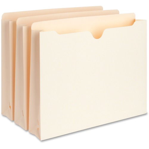 Filing Jackets, 2" Exp, 400 Capacity, Letter, Manila 50/BX