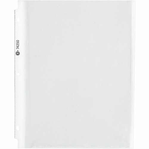 Sheet Protectors, Heavyweight, 100-Sheet Capacity, 8-1/2", Clear 25/PK