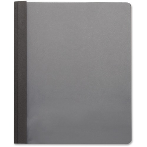 Report Cover, Clear Front, Letter, 1/2" 100 Sheet Cap, Black 25/BX