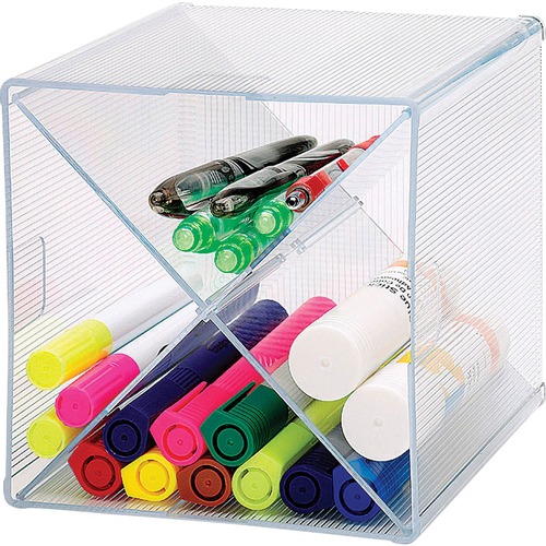 Storage Organizer, X-Cube, 6" x 6" x 6", Clear