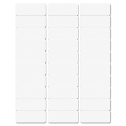 Label, IJ/LSR, 1 x 2.6, White, 15000 15000/CT