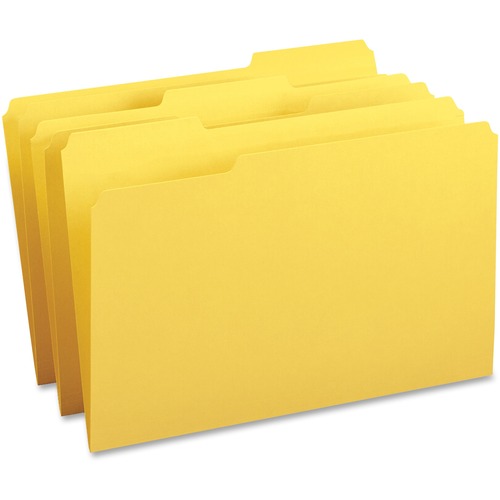 Folder, File, 1/3 Cut, Legal, Yellow 100/BX