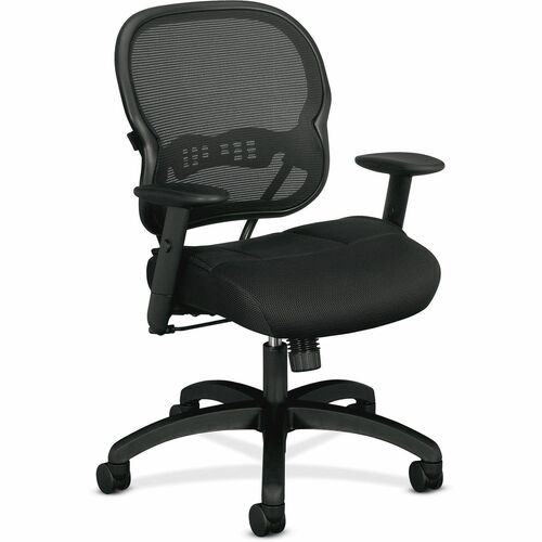 Chair, Midback, Mesh, Black