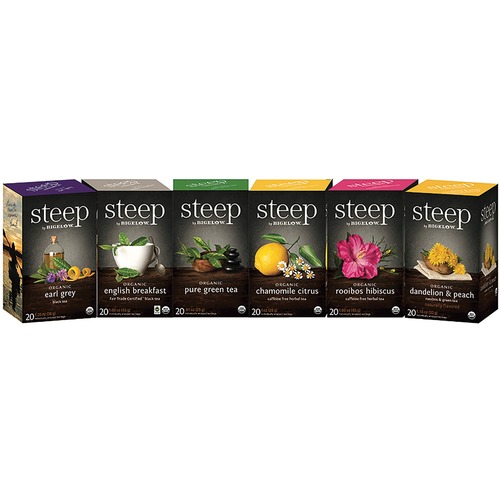Tea, Organic, Steep, Assorted 20/CT