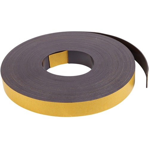 Magnetic Adhesive Roll, 1" x 50 Foot, Black