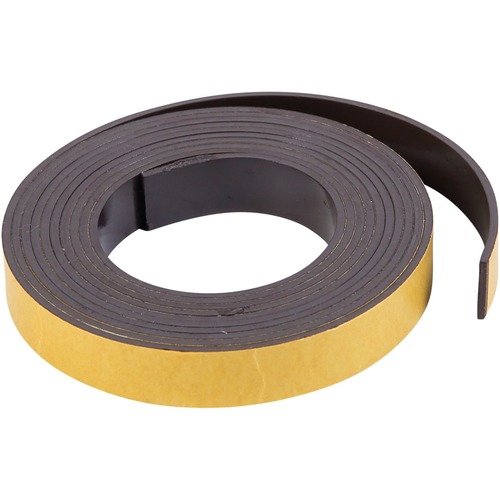 Magnetic Adhesive Roll, 1/2" x 7 Foot, Black
