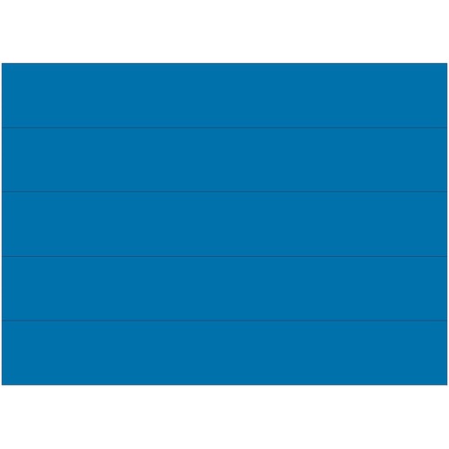 Dry-Erase Strips, Magnetic, 7/8" x 6", Blue 25/PK