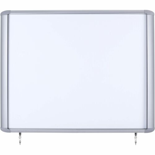 Board, Dry-Erase, Magnetic, Enclosed, 26-1/2" x 30", White