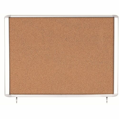 Corkboard, Enclosed, Water-Resistant, 38-3/10" x 47", LBN