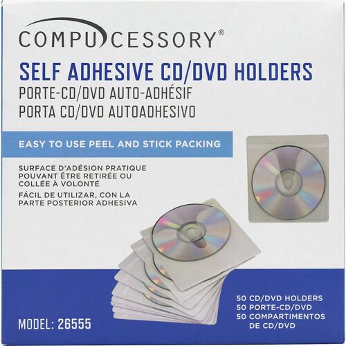 Holder, CD, Self Adhesive 50/PK