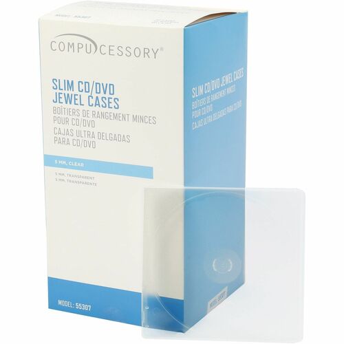 Case, CD, Slim, Clear 50/PK