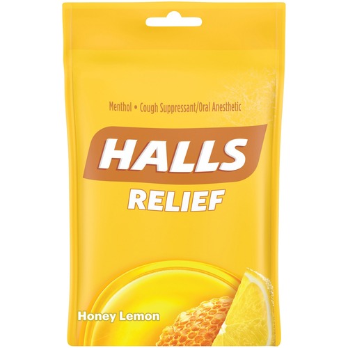 30 Lozenges, Honey Lemon, Halls 12/BX