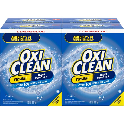 Stain Remover, Commercial OxiClean, 156 Loads, 7.22 lb 4/CT