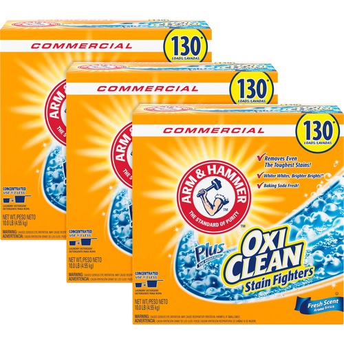 Laundry Detergent, Powder, OxiClean, 130 Loads, 10 lb, WE 3/CT