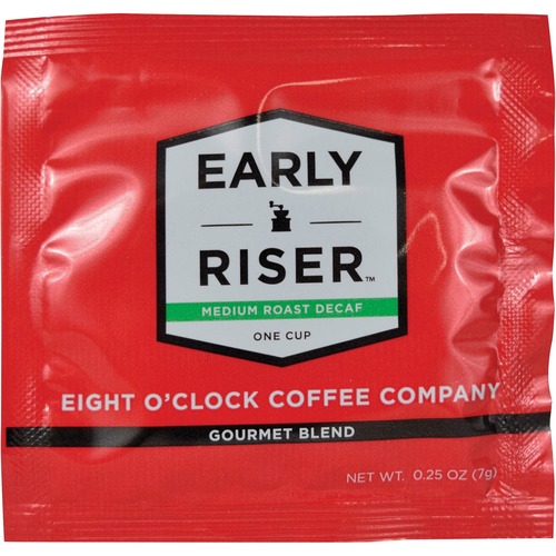 Coffee, Early Riser, Decaf, 1-Cup Pouch, Brown 200/CT