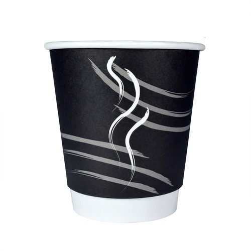 Paper Cup, Hot, Insulated, Double Wall, 10oz, Black 600/CT