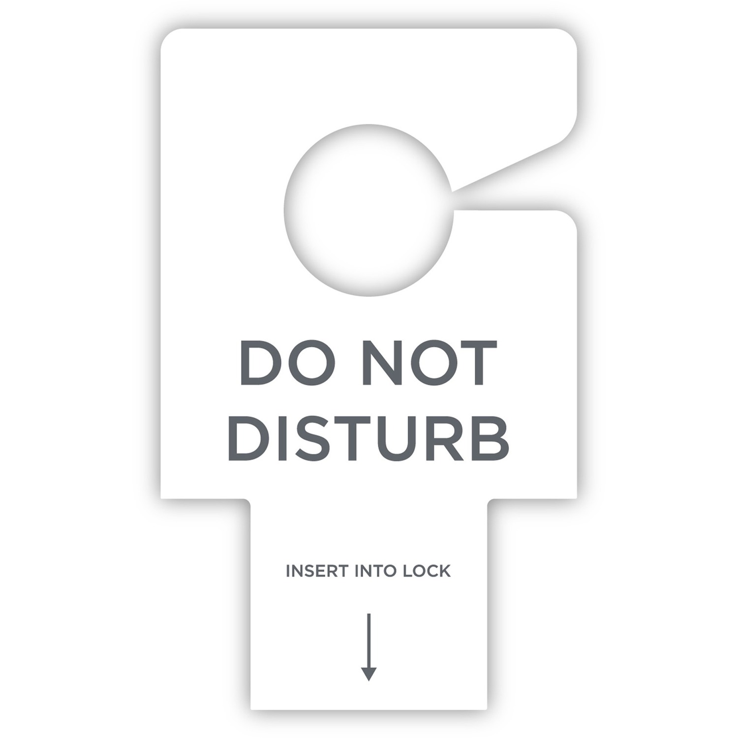 Sign, DND, For Elec Doors, 2-3/4"Wx4-1/2"H, White 100/CT