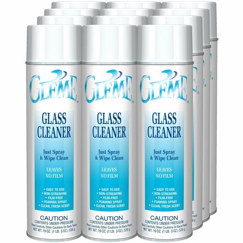 Cleaner, Glass, Gleme, 19 Ounce. 12/CT