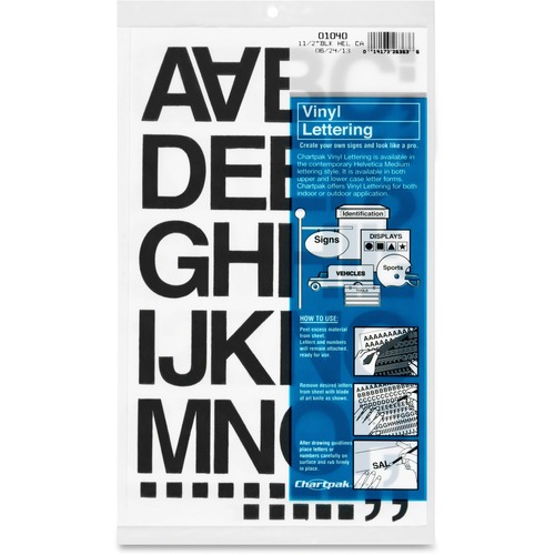 Letters, VNL, HLVCTA, 1.5" Black