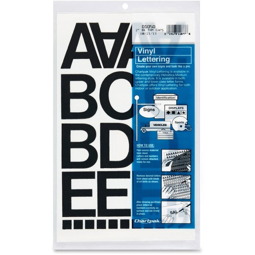 Letter, Numbers, Vinyl, 2" Black 77/PK