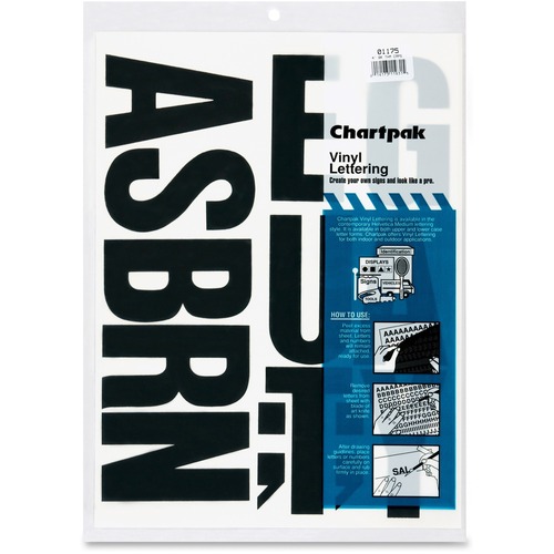 Letters, Vinyl, 4", Black 58/PK