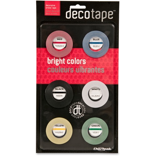 Tape, Deco, Bright, Ast 6/PK