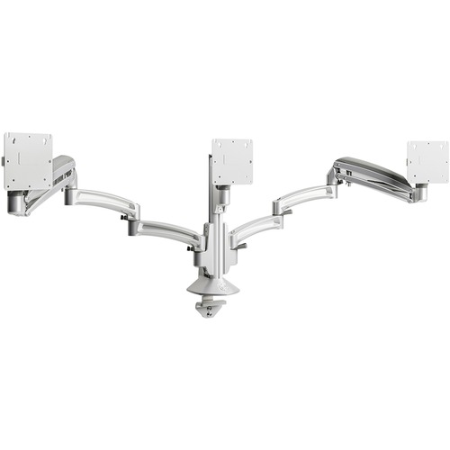 Monitor Mount, Triple, 20" Range, Silver