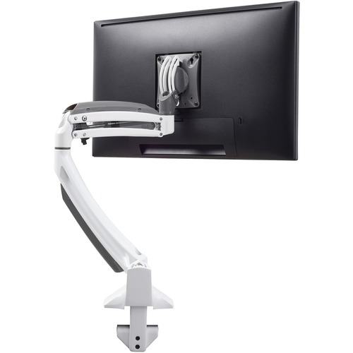 Monitor Mount, Single, Height Adjustable, 13" Range, White