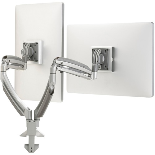 Monitor Mount, Double, Height Adjustable, 13" Range, SR