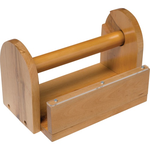Wooden Tape Stand, 6-1/2"x6-1/2", 10 Inch, Brown