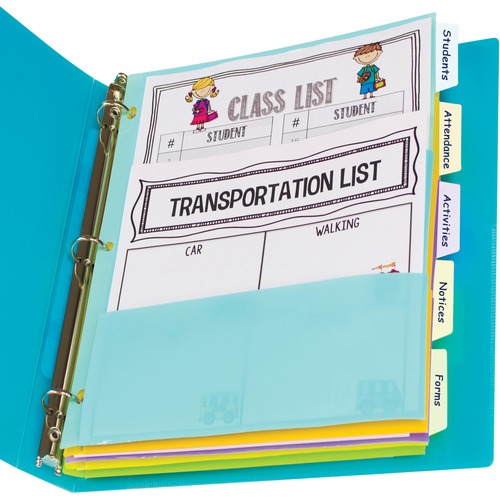 Divider, 5 Tab, Multipocket, Ast