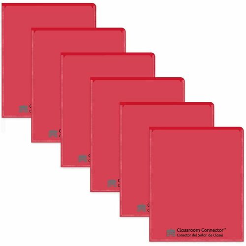 Folder, Classroom, Center, 2 Pocket, Red 25/BX