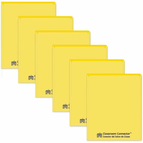 Folder, Classroom, Center, 2 Pocket, Yellow 25/BX