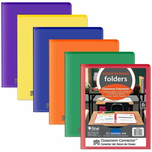 Folder, Classroom, Connector, Letter 6/PK