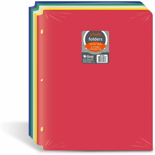 Folder, Poly, 3-Hole 10/PK