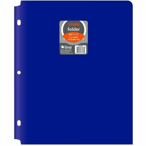 Portfolio, 2-Pocket, 3-Hole, 9-2/5" x 11-2/5" x 1/10", Be 25/BX