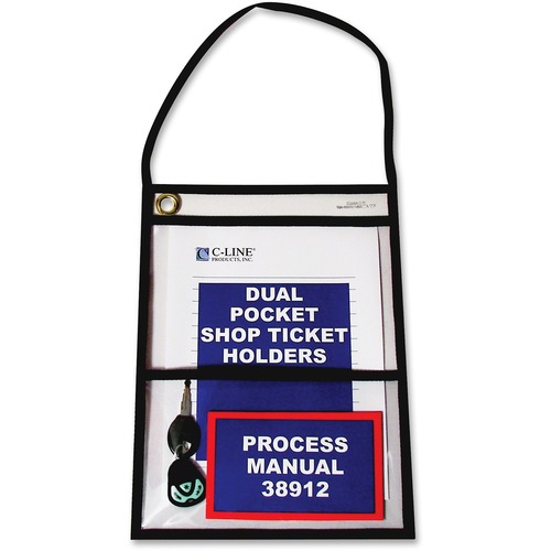 Holder, Ship Ticket, Pocket, Black 15/BX