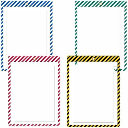 Shop Ticket Holder, 9-3/4"Wx13-3/5"Lx1/10"H, Assorted 25/BX